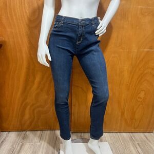 The Children's Place Super Skinny Jeans Girls 18 30x28 Dark Wash Stretch Denim